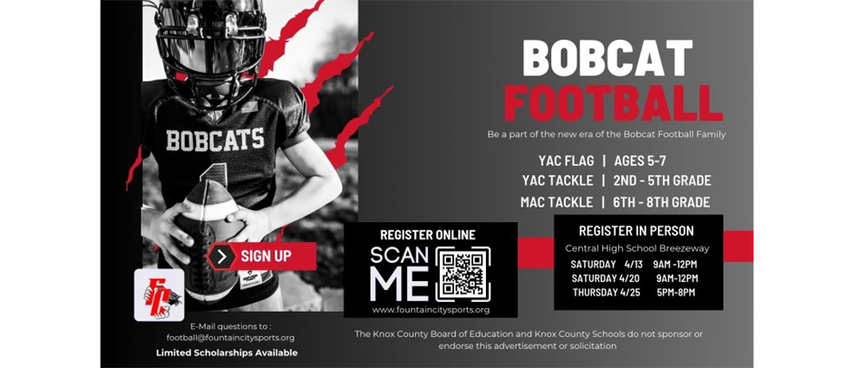 Bobcat Football Registration!