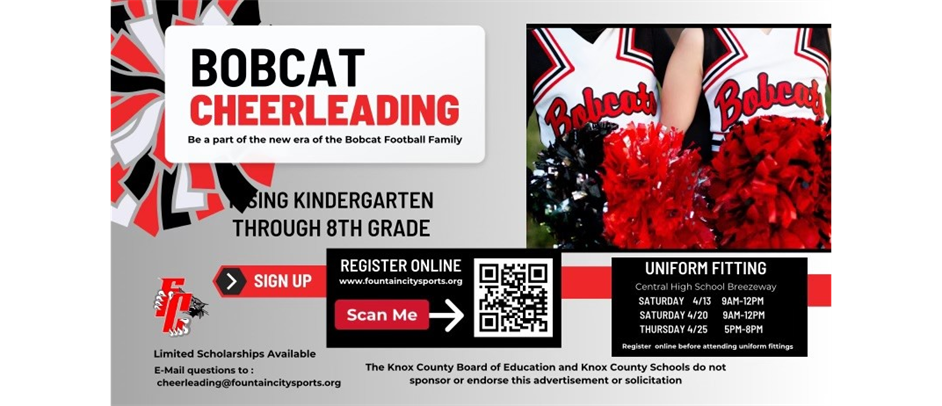 Bobcat Cheer Registration!